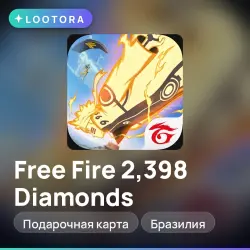 Free Fire 2,398 Diamonds, подарочная карта, Бразилия — скриншот 1
