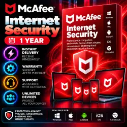 McAfee Internet Security – 1 year, unlimited devices