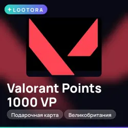 Valorant Points 1000 VP, подарочная карта, Великобритания, лот №275850