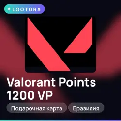 Valorant Points 1200 VP, подарочная карта, Бразилия, лот №275858