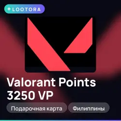 Valorant Points 3250 VP, подарочная карта, Филиппины, лот №275869