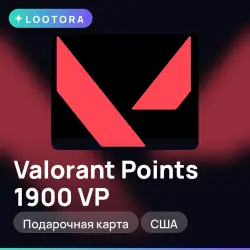 Valorant Points 1900 VP, подарочная карта, США, лот №275900
