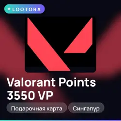 Valorant Points 3550 VP, подарочная карта, Сингапур, лот №275931