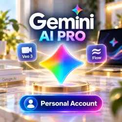 Gemini AI PRO + VEO 3 + FLOW | PERSONAL 1 MONTH | 1000 Credits