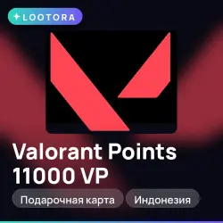 Valorant Points 11000 VP, подарочная карта, Индонезия, лот №276001