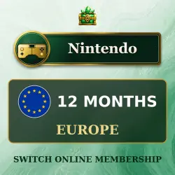 Nintendo Switch Online 12 months Individual Membership code, Europe