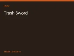 Trash Sword #577124759 — Rust, лот №277141