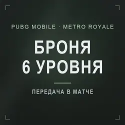 PUBG Mobile Metro Royale: броня 6 уровня · 5–10 шт., лот №277173