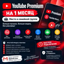 YouTube Premium на 1 месяц | Место в семейной группе