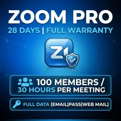 ZOOM PRO | 100 Members | 30h | 28 Days | FULL WARRANTY | INSTANT