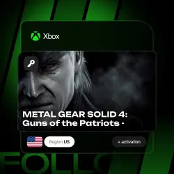 Xbox Series S|X | METAL GEAR SOLID 4: Guns of the Patriots - Master Collection Ver… Key + activation