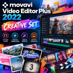 Movavi Video Editor Plus 2022 Creative Set | Ключ дополнения