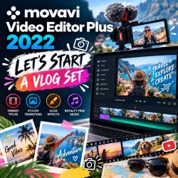 Movavi Video Editor Plus 2022 Lets Start a Vlog Set | Ключ дополнения