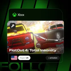 Xbox One / Series S|X | FlatOut 4: Total Insanity DLC Key + add-on choice