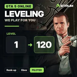 GTA 5 Online Leveling: Rank-up · level 1 → 120 | Xbox | Piloted