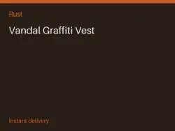 Vandal Graffiti Vest #580316286 — Rust, лот №280579