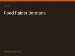 Road Raider Bandana #578214118 — Rust, лот №278012