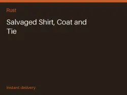 Salvaged Shirt, Coat and Tie #578114672 — Rust, лот №278038