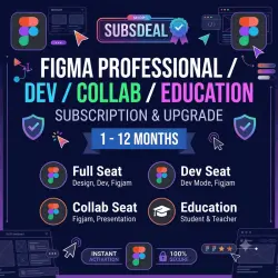Figma Professional | Full, Dev, Collab, Edu | 1-12 Months | Full Warranty