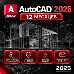 Autodesk AutoCAD 2025 — 12 месяцев на ваш аккаунт