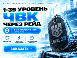 PVE | 1 - 35 уровень ЧВК, ЧЕРЕЗ РЕЙД — Escape from Tarkov, лот №278074