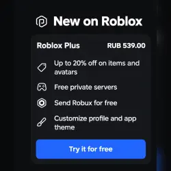 Roblox Plus Trial period activation Any region except Vietnam