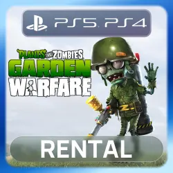 Plants vs. Zombies Garden Warfare PS4 PS5 Rental 3-30 days (PvZ GW1) Global