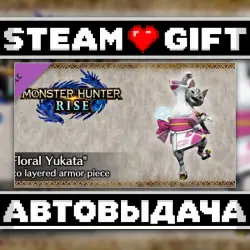 MONSTER HUNTER RISE - "F Floral Yukata" Palico layered armor piece • Steam • Россия и другие регионы