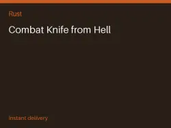 Combat Knife from Hell #579999537 — Rust, лот №280588
