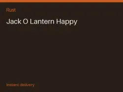 Jack O Lantern Happy #580520435 — Rust, лот №280589