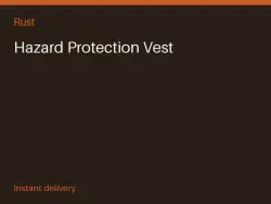 Hazard Protection Vest #578929806 — Rust, лот №279484
