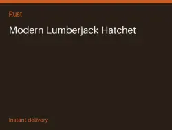 Modern Lumberjack Hatchet #578929876 — Rust, лот №279488
