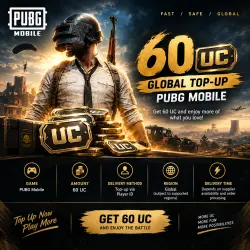 PUBG Mobile – 60 UC Top-Up |  via Player ID