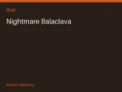 Nightmare Balaclava #579548795 — Rust, лот №279643