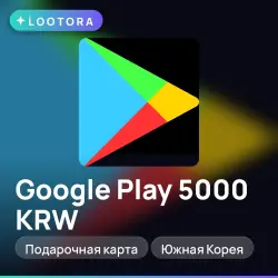 Google Play 5000 KRW, gift card, KR
