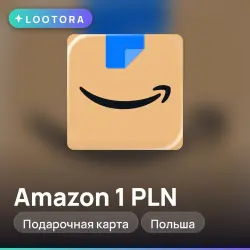 Amazon 1 PLN, gift card, PL