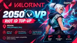 VALORANT 2050 VP | Philippines (PH) | Пополнение по Riot ID, лот №280664