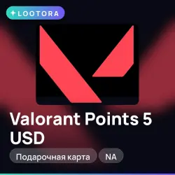 Valorant Points 5 USD, подарочная карта валорант, NA, лот №280671