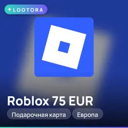 Roblox 75 EUR, подарочная карта роблокс, Европа — скриншот 1