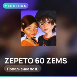 ZEPETO 60 ZEMS, top-up by player ID