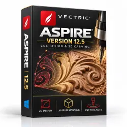 Aspire 12 Software for CNC | Full Lifetime for Windows | No Subscription
