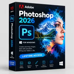 Adobe Photoshop 2026 for Windows, Lifetime Access