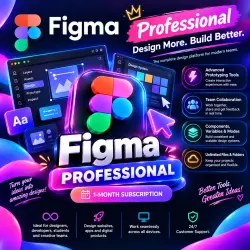FIGMA PROFESSIONAL Premium – 1-Month Subscription | 24/7 Customer Support