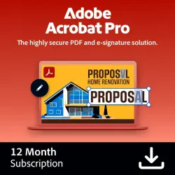 Adobe Acrobat Pro | Advanced PDF Editing, E-Signatures & AI Assistant | 12-Month