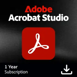 Adobe Acrobat Studio | All-in-One PDF Suite | Edit, Sign, Redact & Convert | PC Mac