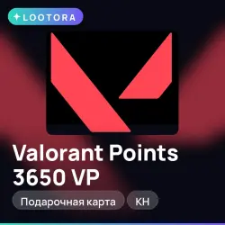Valorant Points 3650 VP, подарочная карта валорант, KH, лот №291459