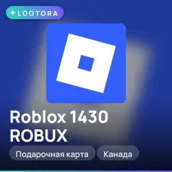Roblox 1430 ROBUX, 1430 робуксов, подарочная карта роблокс,…, лот №291658