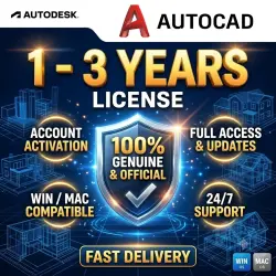 Official Autodesk AutoCAD 2024/2025 License (1 to 3 Years) - Activation on Your Account