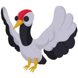 Red Crowned Crane | Adopt Me! — Roblox, лот №311554
