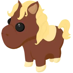 Shetland Pony Dark Brown | Adopt Me! — Roblox, лот №315616